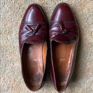 Vintage Salvatore Ferragamo leather tassel loafers